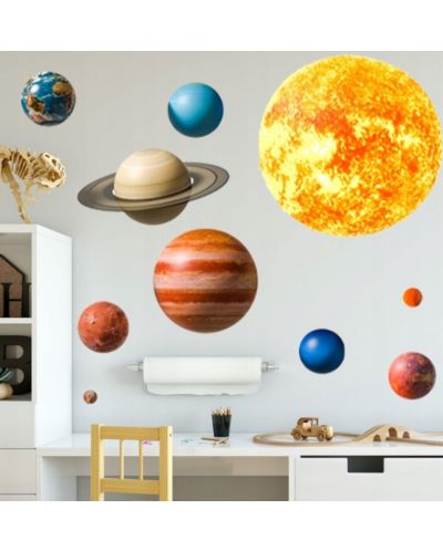 Детски стикери за стена за детска стая Sipo - Планети в Слънчевата система  - 2